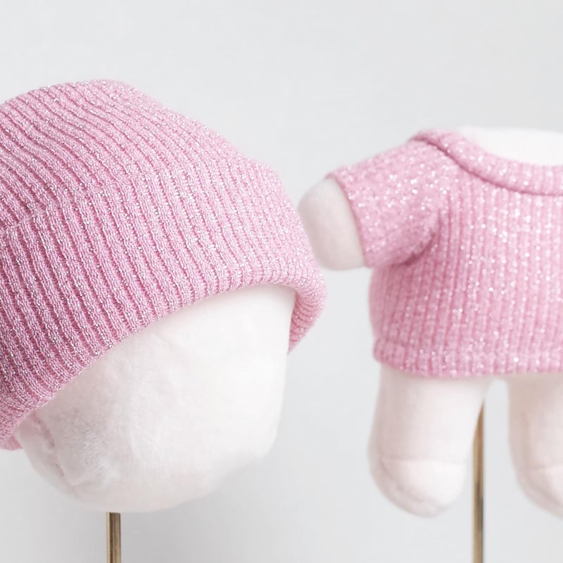Etistta 17cm Doll Clothes with Hat  Glitter Knit Cap Top Doll Clothes for 17cm Doll Accessories Outfits (6 Pack) - Image 5